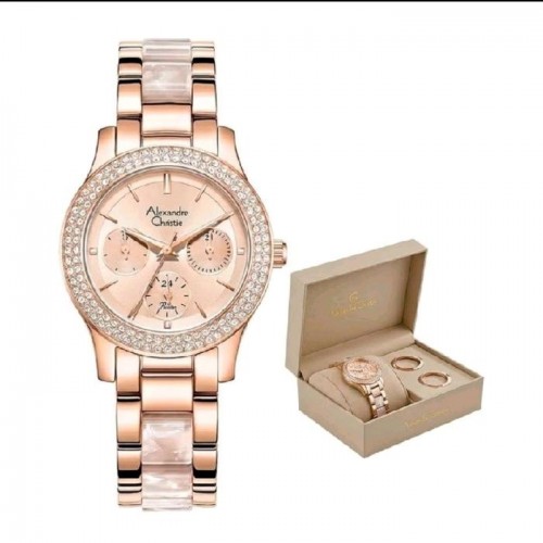 Alexandre Christie AC 2C02 Rosegold Pink BFBRGRGPN Box Set